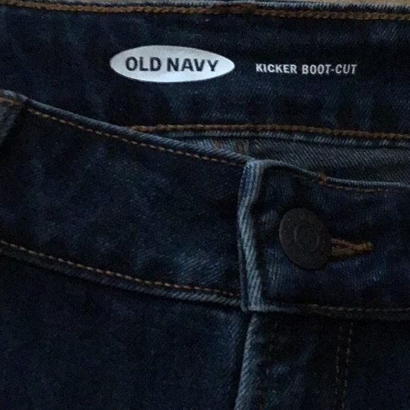 Old Navy / Kicker Boot Cut / Denim Jeans / Pockets /Button Up / Zipper / Loops - Picture 1 of 6